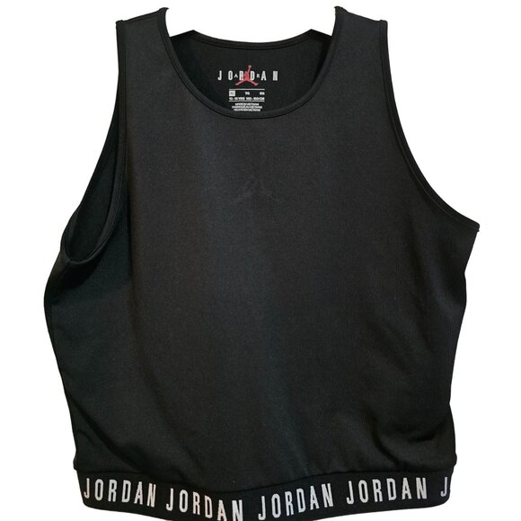 Jordan Youth Black Athletic Crop Top XL - Picture 1 of 5